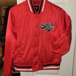 Superdry Scarlet Varsity Jacket Los Angeles
